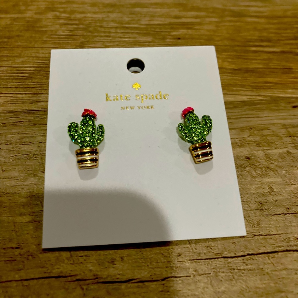 Kade spade cactus earrings